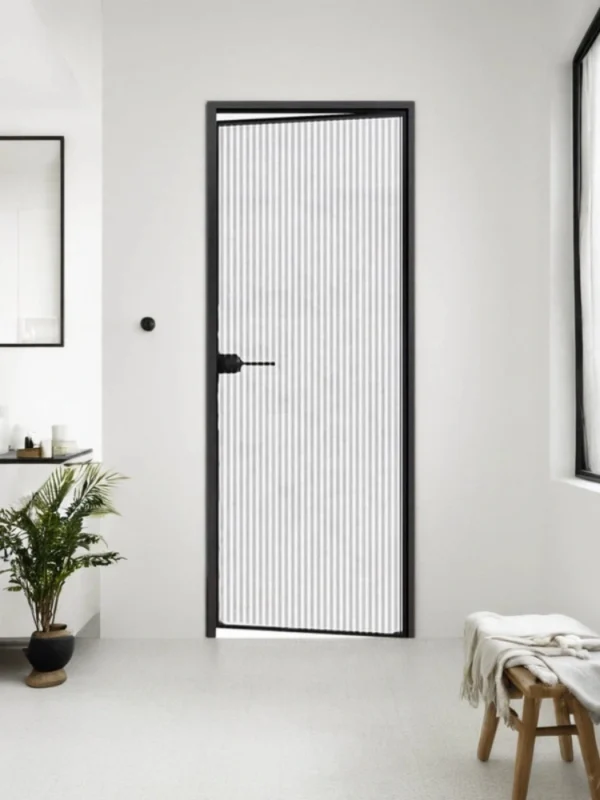 Minimalist swing door