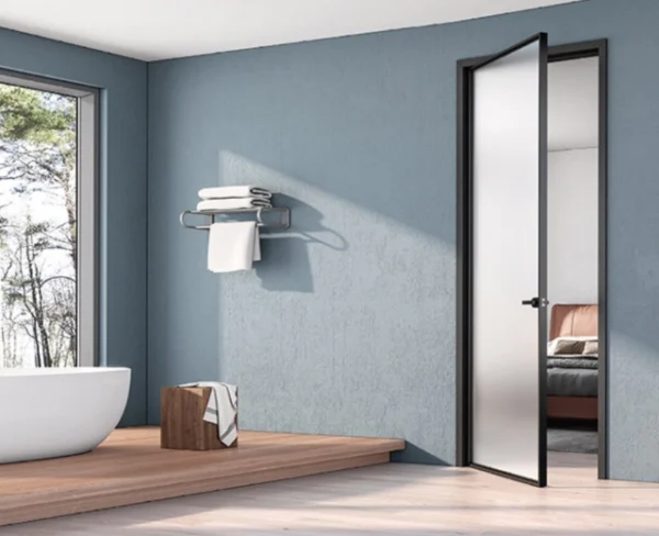 Minimalist swing door