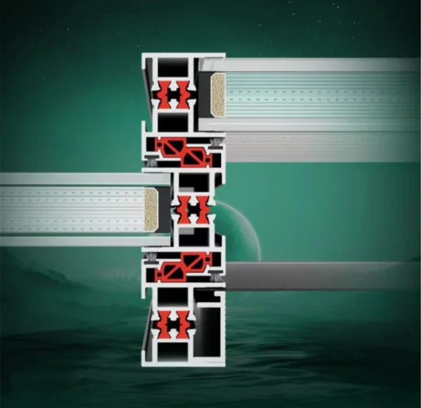 128 series six track sliding windows-Thermal Break