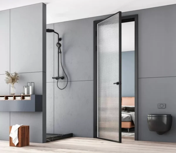 Minimalist swing door
