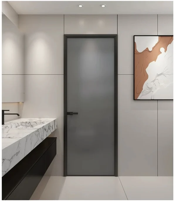 Minimalist swing door